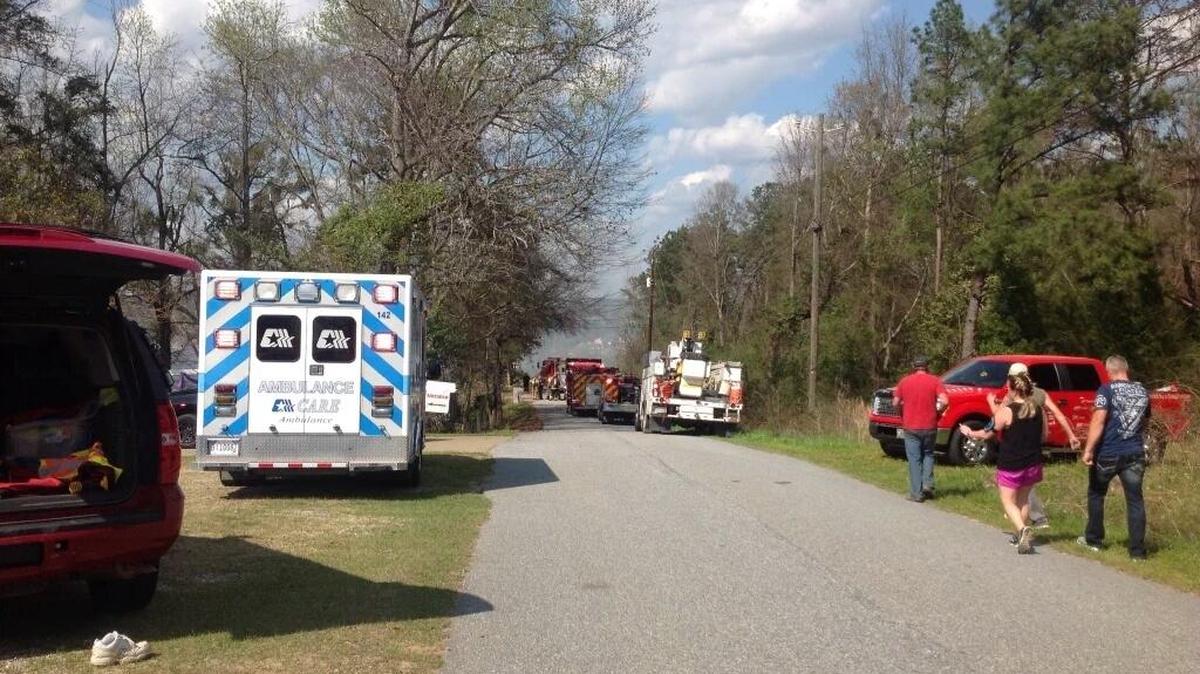 Emergency officials responded Monday afternoon to a structure fire on 43rd Avenue in Phenix City.