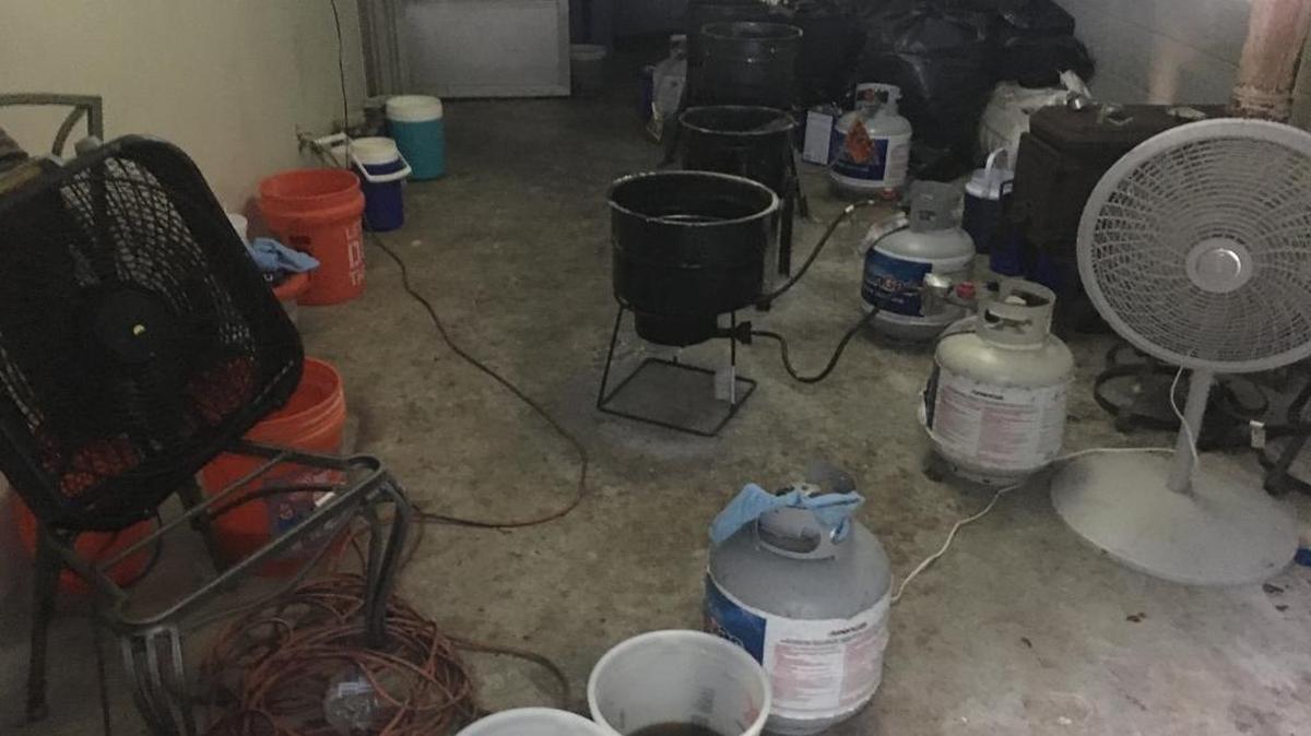 Police uncovered this methamphetamine conversion lab in Suches, Ga.