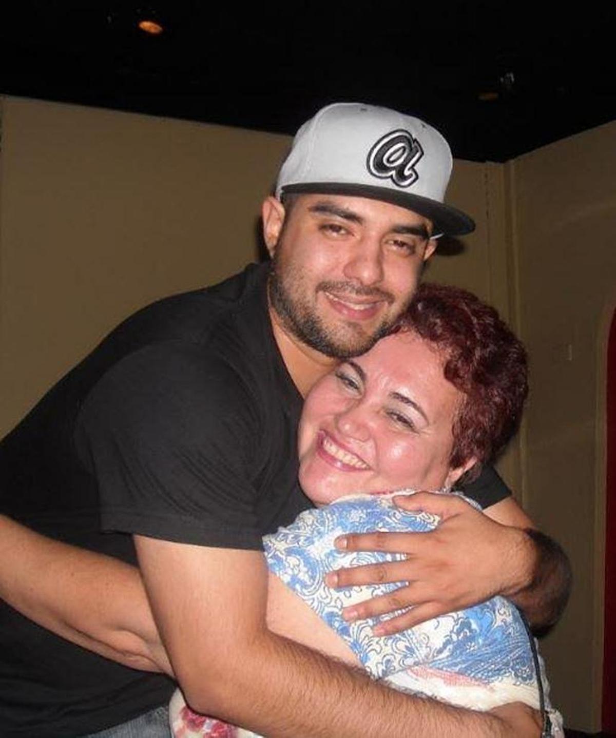 Hector Arreola, 30, (left) pictured with his mother, Connie Arreola. He died a day after he was involved in a struggle with Columbus police officers early Monday on Moss Drive.