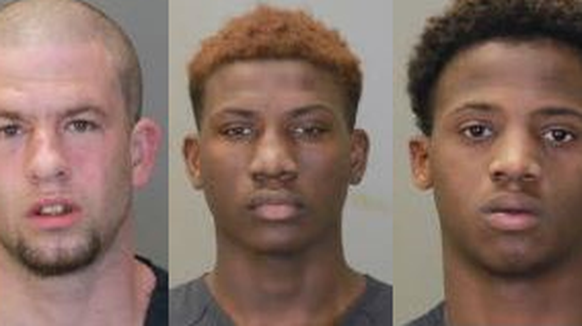 Anthony Thrower (left), Jadarius Scott (middle) and Demarco Pierce (right)