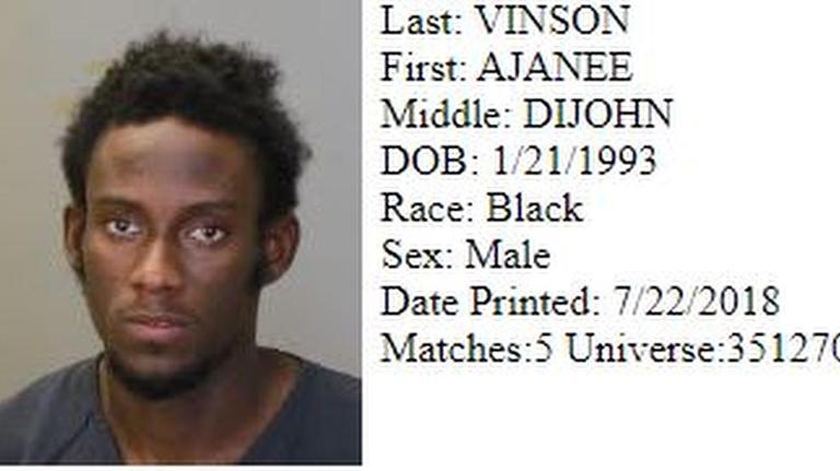 Spotted @ Muscogee County Jail 7-23-2018: Felony arrests