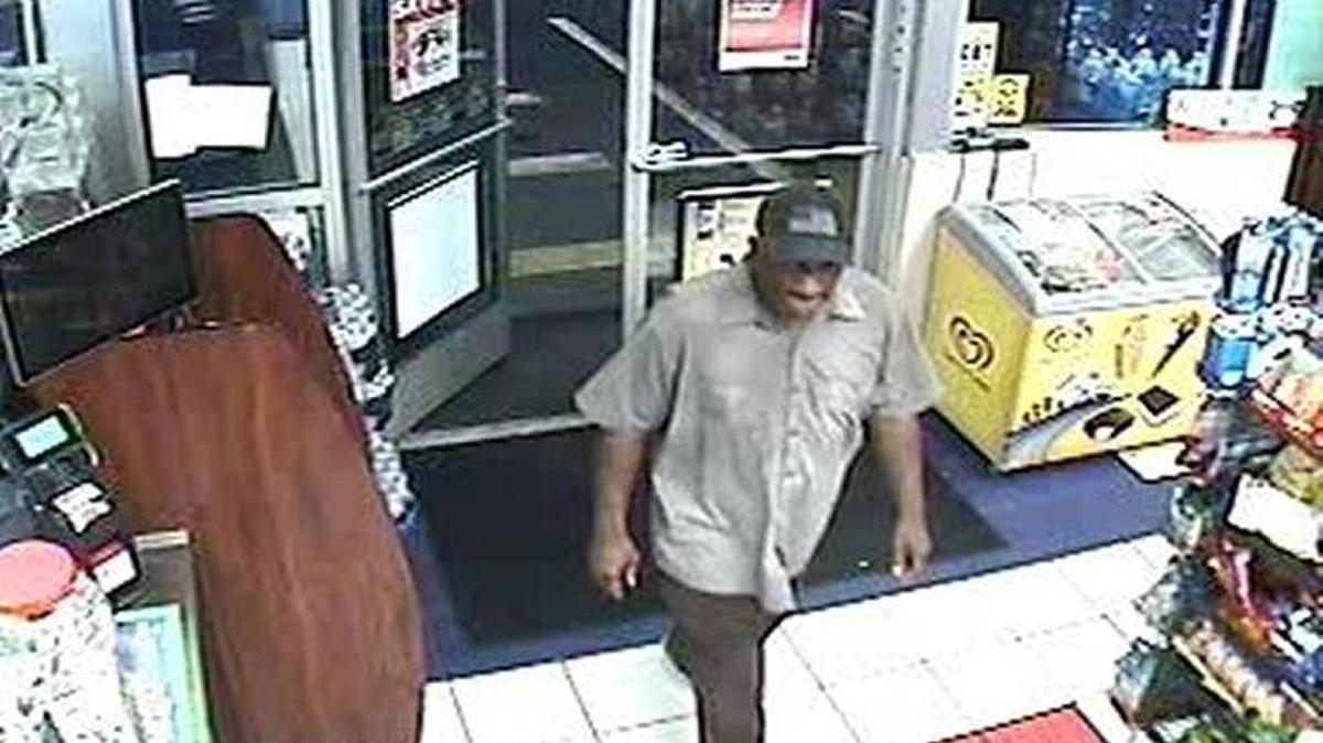 Pictured above is a surveillance photo of the suspect in the Sept. 24 Circle K armed robbery on Veterans Parkway.