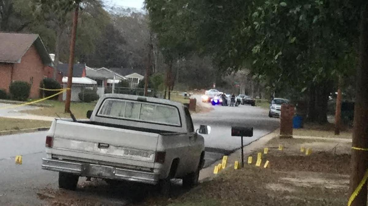 This Chevy pickup was at the scene of a deadly shooting at 339 32nd Ave. in Columbus on Jan. 5, 2017. It was the first homicide in the city for the year.