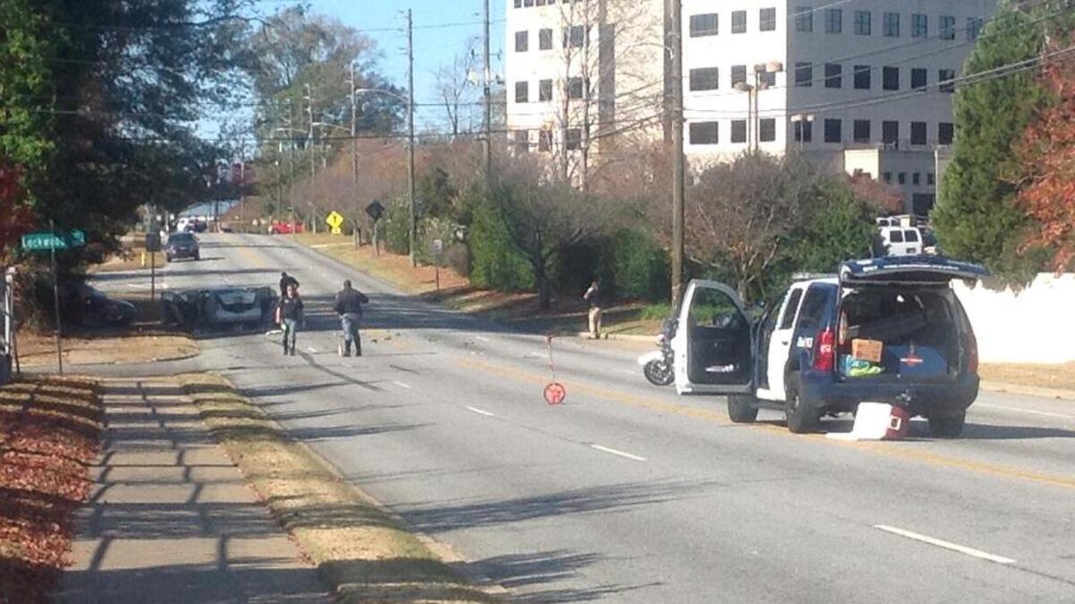 Columbus police are currently on the scene of a crash on Buena Vista Road.