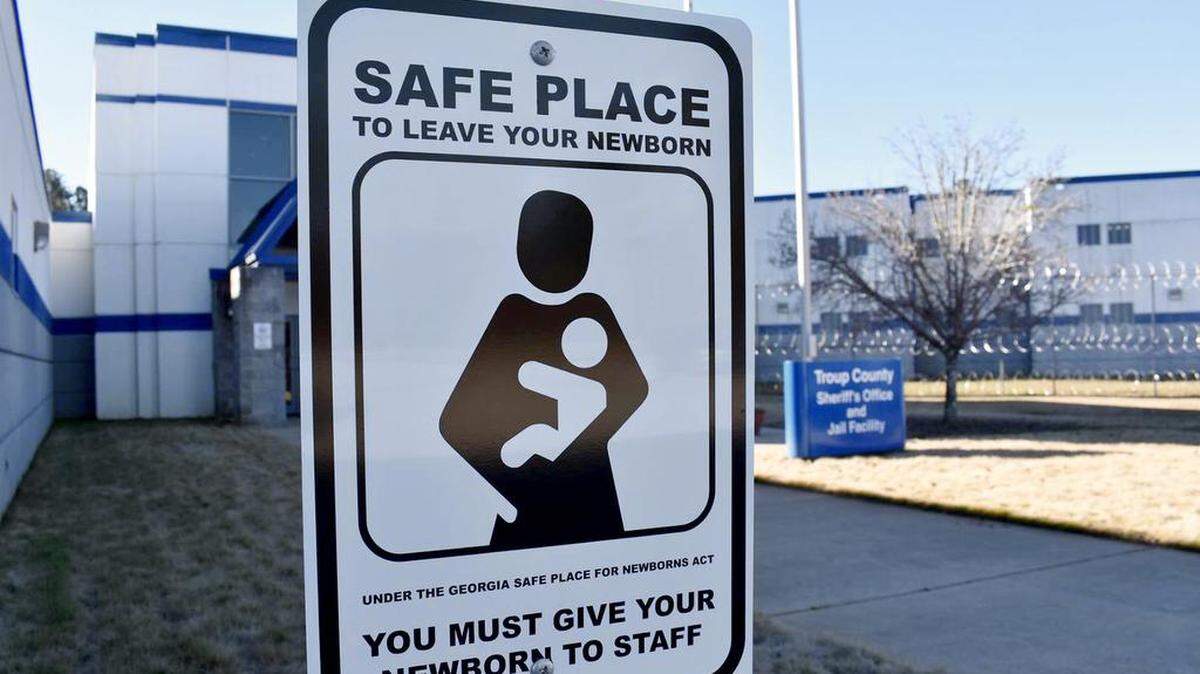An official sign from the State of Georgia designates that the Troup County Sheriff’s Office is a ‘safe haven’ to leave an infant if the parents feel that they cannot care for the child, and not face criminal charges. Under the Safe Place for Newborns Act, a parent can leave an infant with an employee of a hospital or medical center, a police station or fire station.