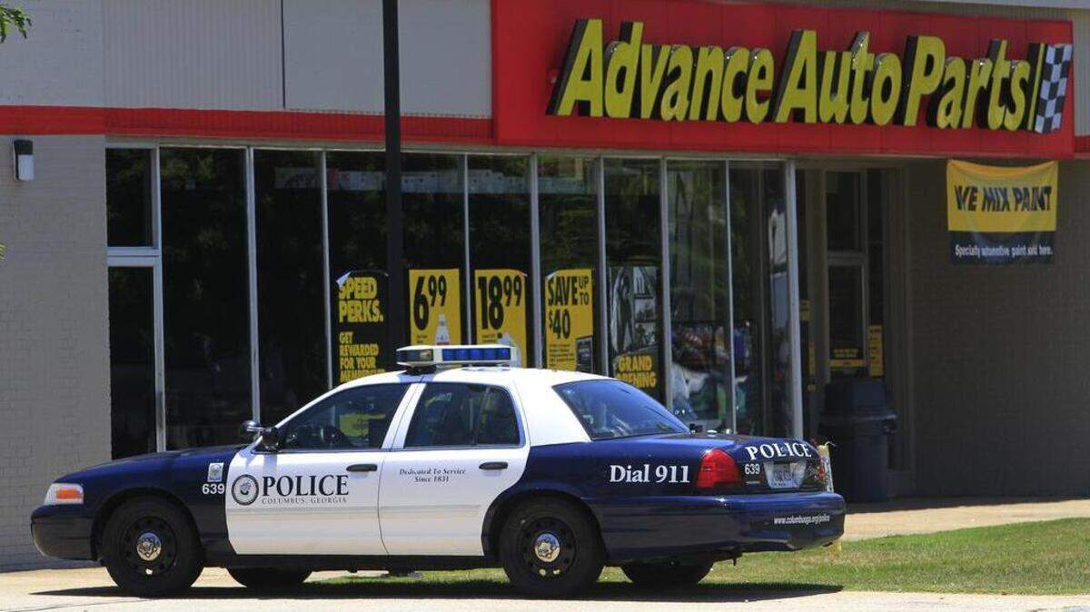 An armed robbery was reported at the Advance Auto Parts location on Veterans Parkway near 9th Street in Columbus, Columbus Police Maj. Gil Slouchick said. Police are on the scene now and officials are searching for a lone gunmen. No injuries have been reported.