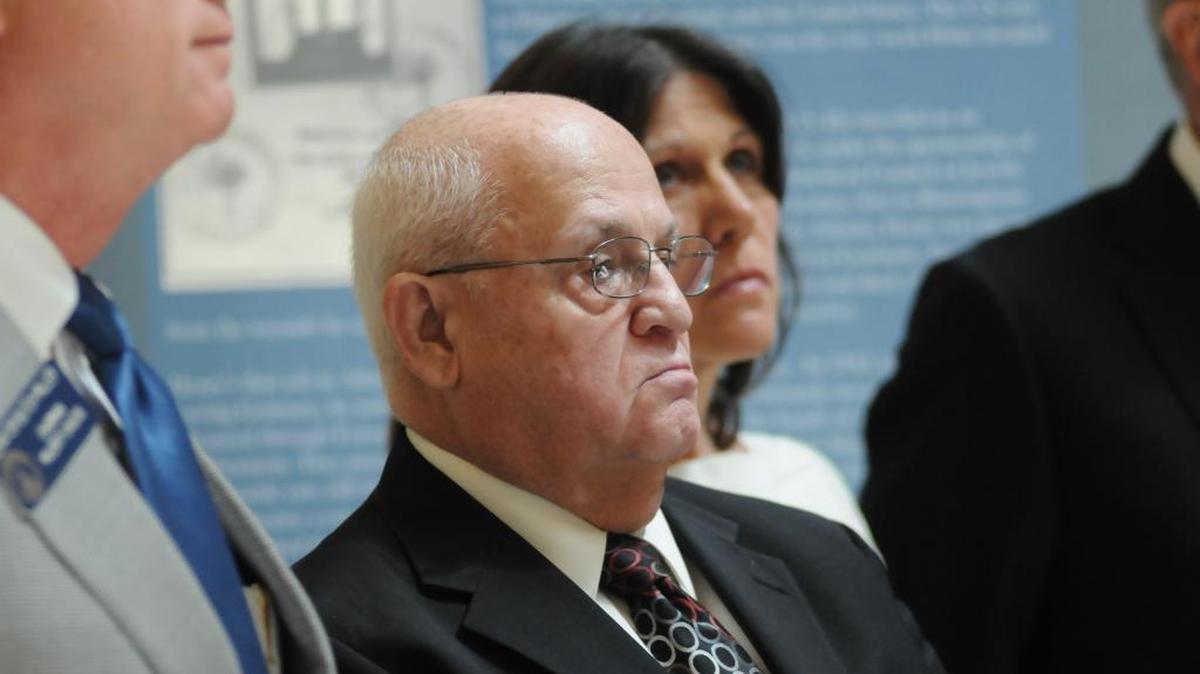 Holocaust survivor Herschel Greenblat attends Georgia’s 2014 Days of Remembrance ceremony at the state capitol in Atlanta.