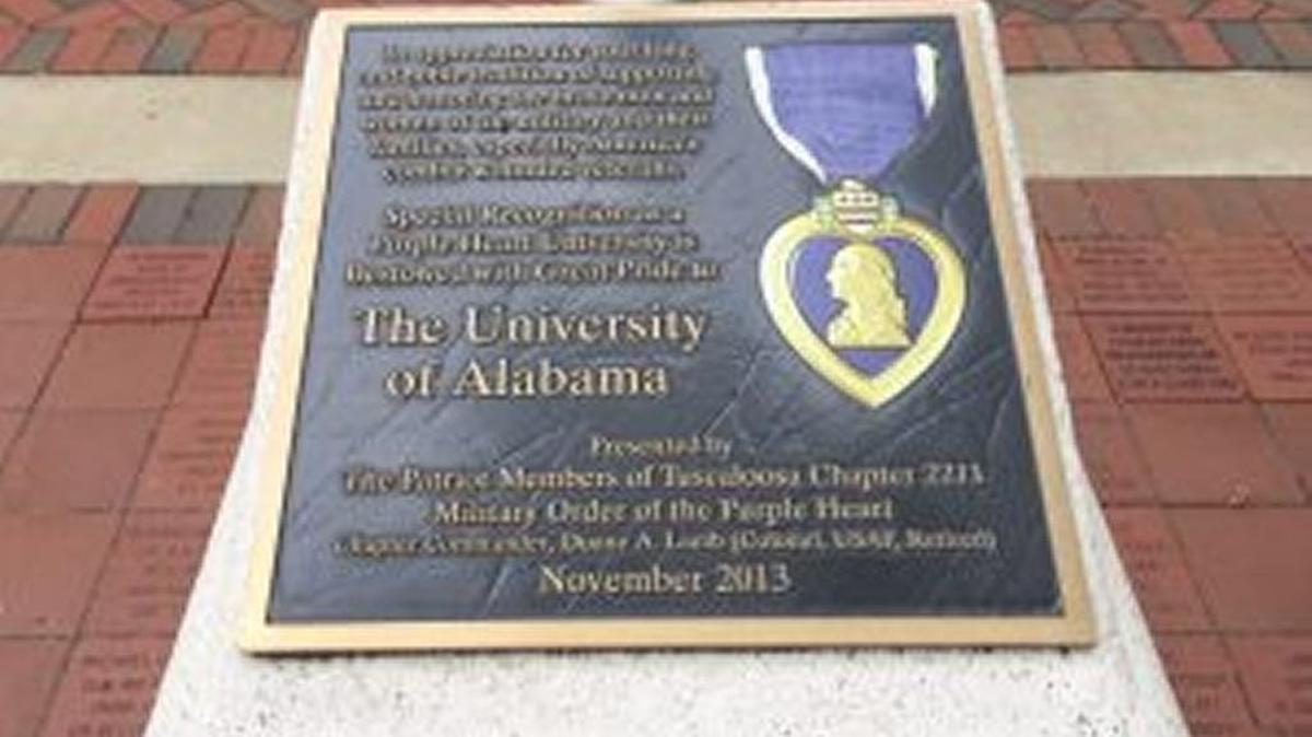 Alabama is Purple Heart University