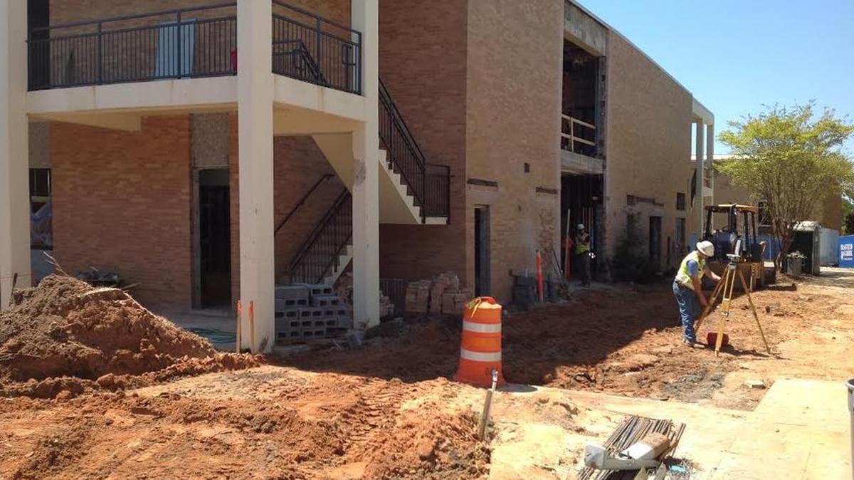 The $4.95 million renovation of Arnold Hall is under construction.