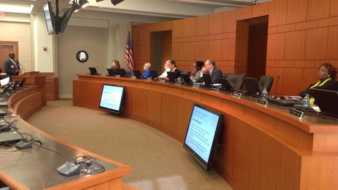 The Muscogee County School Board conducts a specially called meeting Thursday evening in the Muscogee County Public Education Center to hear the administration’s proposal to revise alternative education programs.