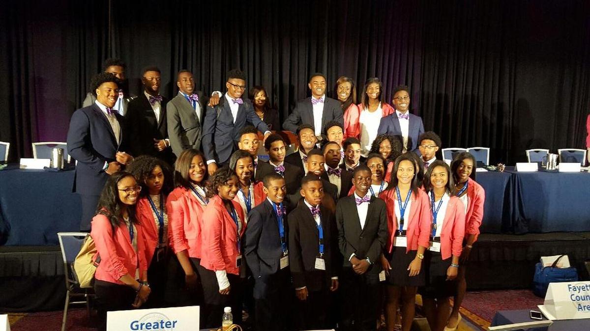 The Teen group of the Columbus Chapter of Jack and Jill of America Inc. returned from a very successful 60th Annual Southeastern Region Teen Leadership Conference held in Atlanta. Of the 43 chapters representing the Southeastern Region (Florida, Georgia, Alabama and Tennessee), the Columbus teens won: lst place for contributions to the Jack & Jill Foundation; lst place in the teen step show; Service Project of the Year for the building of a library for the Anne Elizabeth Shepherd Home and lst place in the flag football championship. Wesley Tillman campaigned and won election as 2016-17 Teen President of the Southeastern Region.