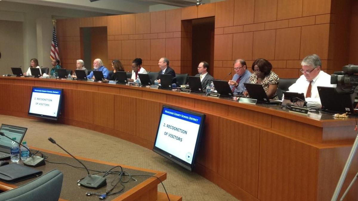 The Muscogee County School Board meets June 19, 2017, in the Muscogee County Public Education Center.