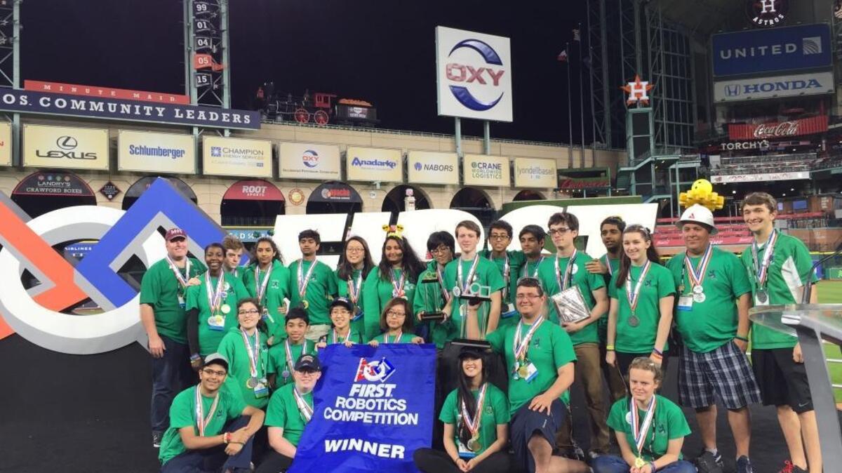 Local high school students representing the Columbus Space Program, which comprises the Columbus Robotics team, won their 66-team subdivision at the 2017 FIRST Robotics world championships at Minute Maid Park in Houston. They became the first team from Georgia to reach the finals at the competition that gathers more than 400 teams out of the more than 3,000 FIRST Robotics teams from around the globe.