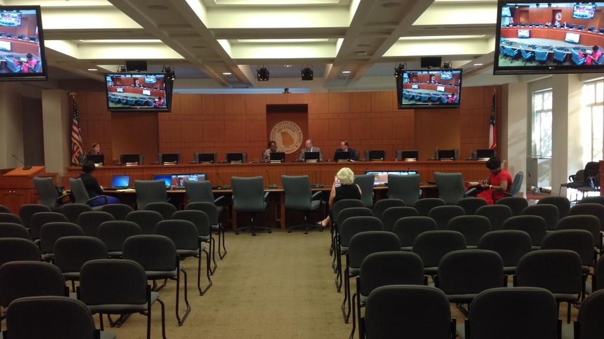 The Muscogee County School Board conducts the second of Tuesday’s two public hearings on its revised millage rate.