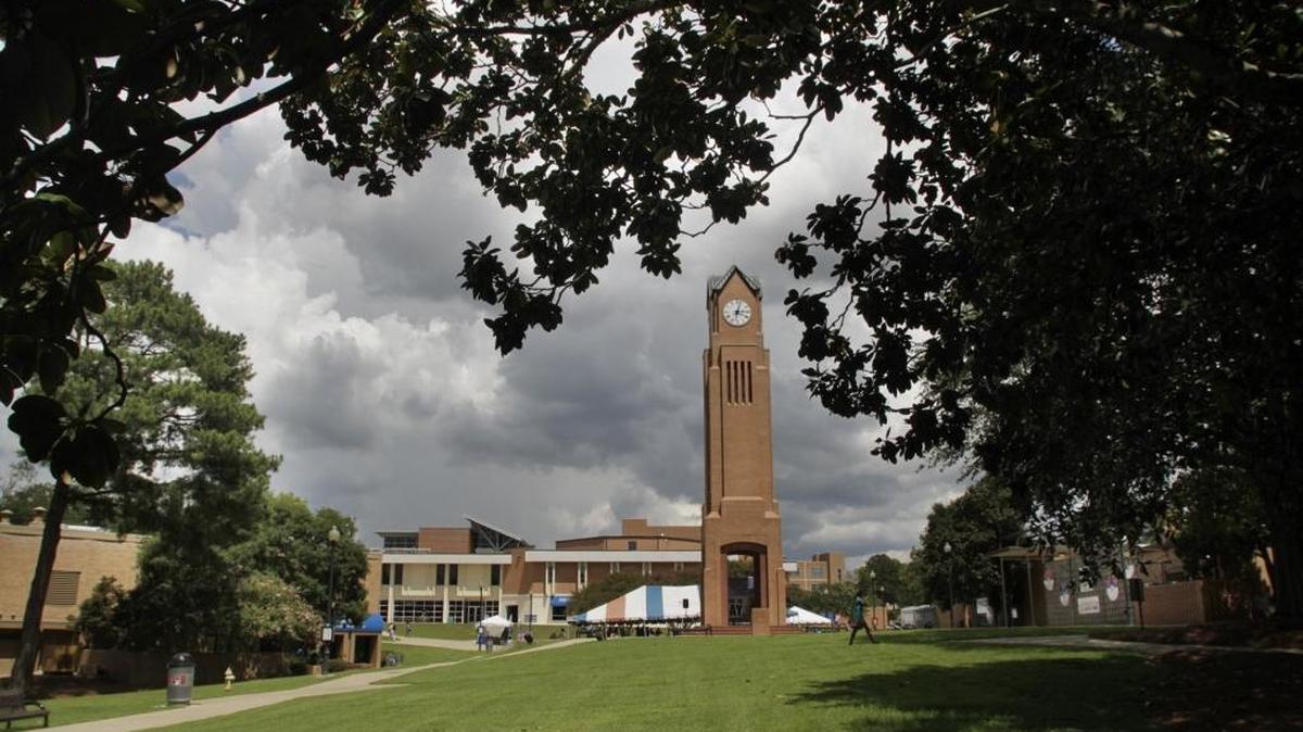Columbus State University’s main campus and clock tower.