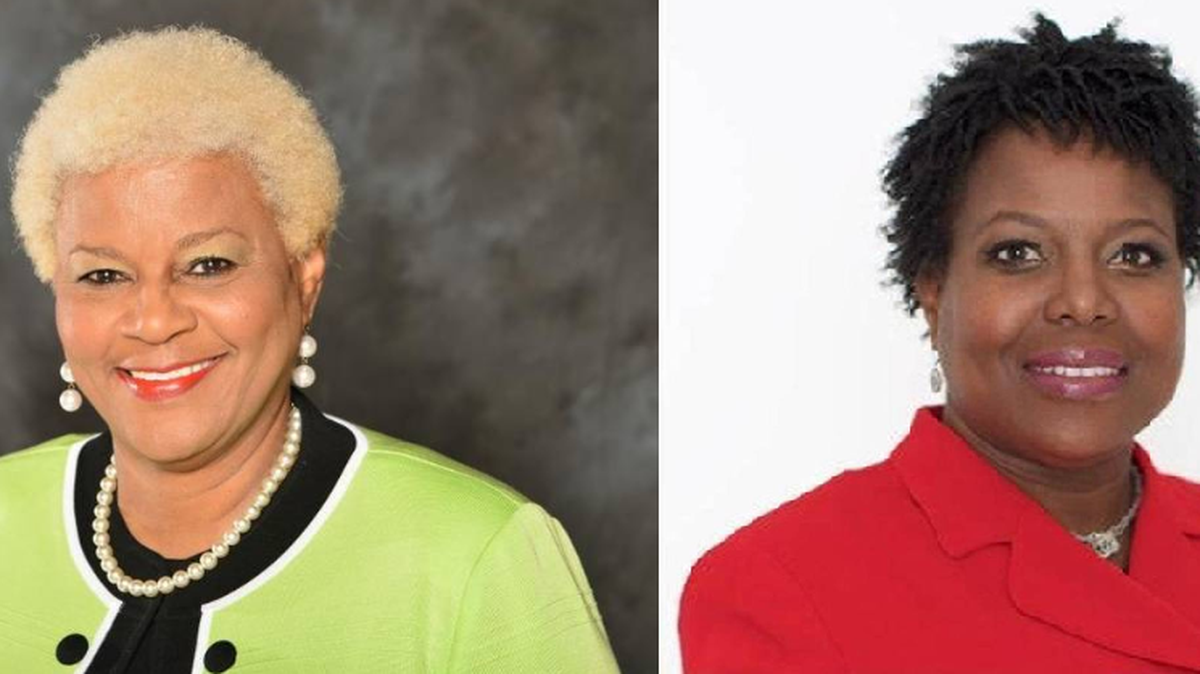 JoAnn-Thomas Brown (left) and Pat Hugley Green (right) are in a runoff race for the District 1 seat on the Muscogee County School Board.