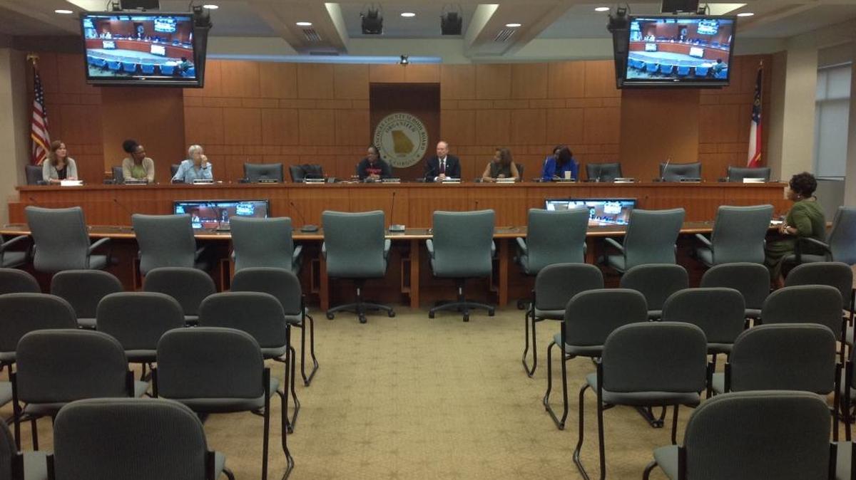 The Muscogee County School Board conducts the third and final public hearing on its revised millage rate then conducts a called meeting to vote on final adoption of the rate Sept. 12, 2017, in the Muscogee County Public Education Center.
