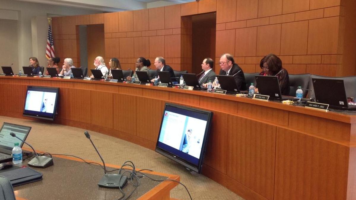 The Muscogee County School Board conducts a combined work session and meeting Sept. 18, 2017, in the Muscogee County Public Education Center.