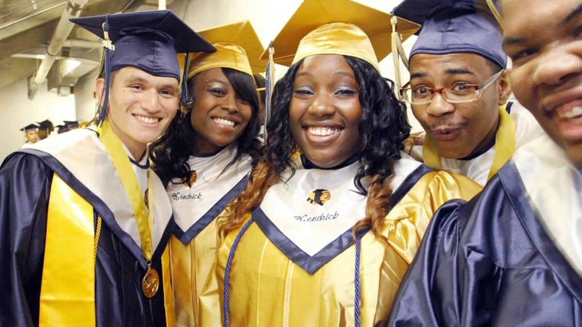 These students were spotted at the Kendrick High School 2013 graduation ceremony in the Columbus Civic Center.