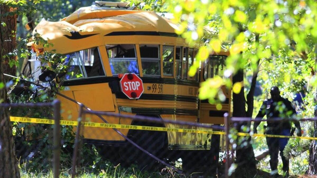 Muscogee County School District bus driver Roy Newman died in this Aug. 22 single-vehicle crash, and all seven student passengers from Mathews Elementary School were hospitalized. Six were treated and released. The seventh was airlifted to an Atlanta hospital.