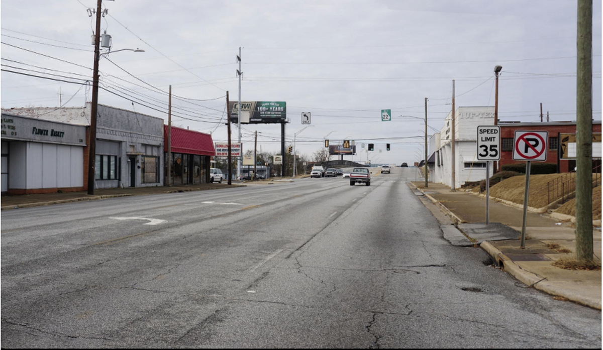 13th Street as it appears now, looking west.