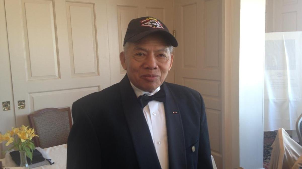 Retired Army Capt. Dominador H. Manio, Jr., was honored at the Chattahoochee River Club Tuesday for his contributions to the Tri-City community.