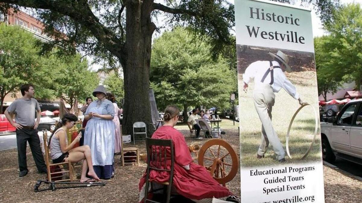 Artisans from Historic Westville displayed their talents during Market Days in downtown Columbus in July.