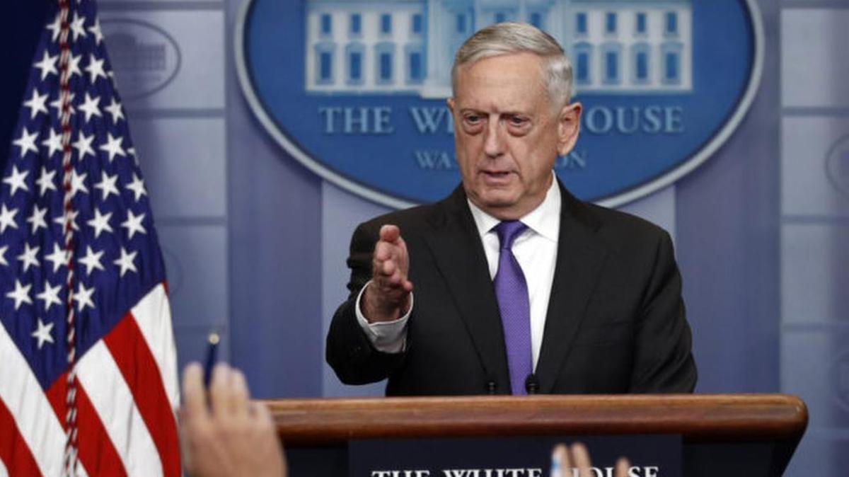 Secretary of Defense James Mattis addressed the White House Press corps on Wednesday.