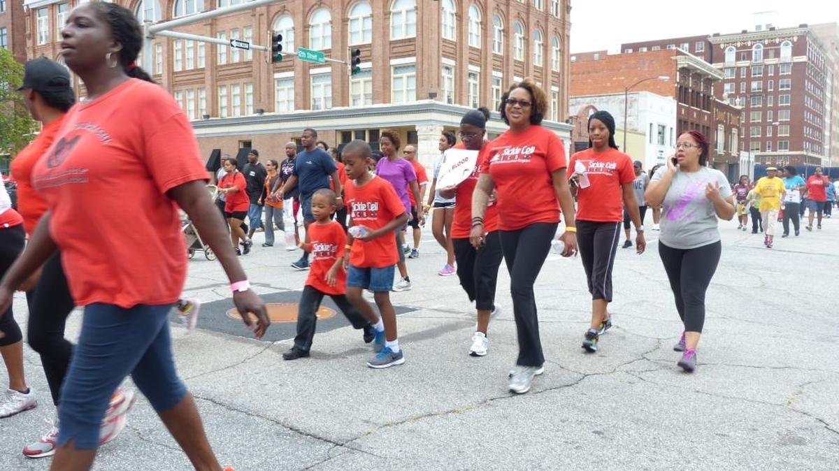 Columbus residents participate in Association of Sickle Cell Walk-a-thon in 2014. The annual event will be held again Saturday, Sept. 15.