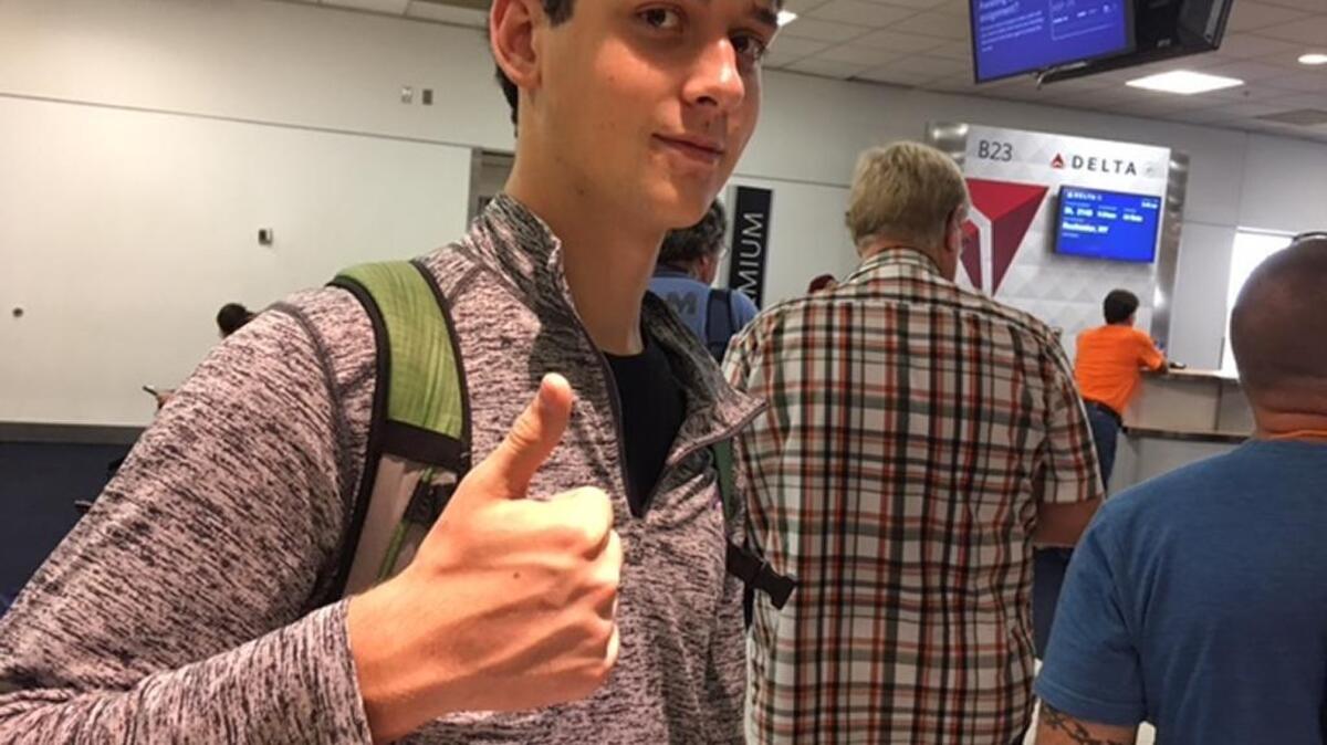 Joe Kendrick-Holmes heads off to New York for trumpet camp.