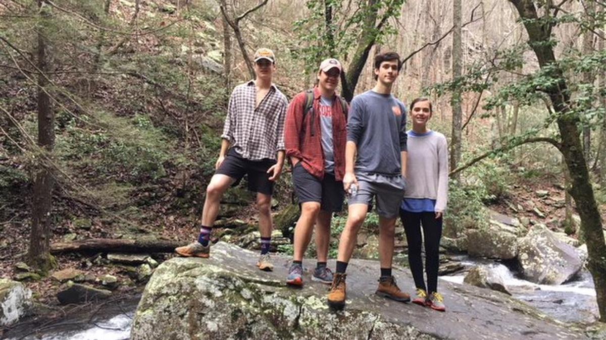 How do you spend time with four busy children over the holidays? You force them into a mini-van and take them into the woods to spend “quality family time.”
