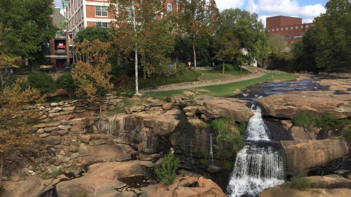 Greenville, S.C., experienced a rejuvenation after the city removed a four-lane highway bridge and uncovered a waterfall on the Reedy River.