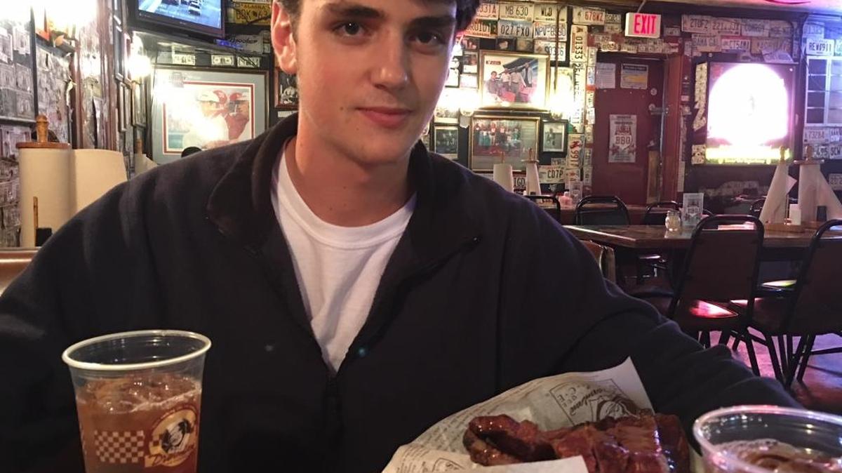 Will Kendrick-Holmes, pictured in October at Dreamland Bar-B-Que in Tuscaloosa, during a brief flirtation with the idea of attending the University of Alabama. He will be attending the University of Georgia in the fall.