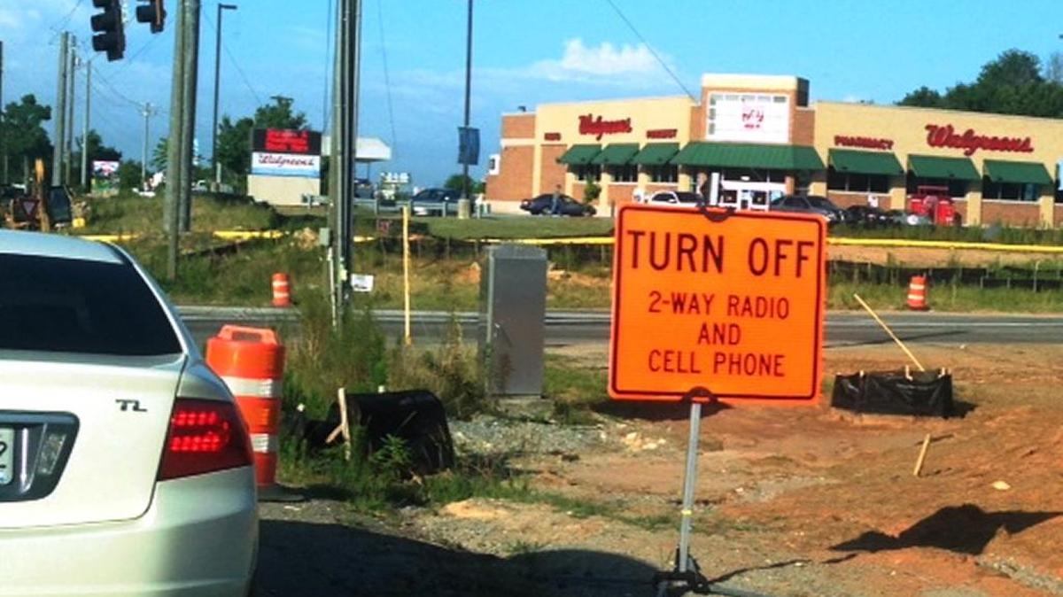 Just to be safe, stay off your phone when you’re driving around signs like this one.