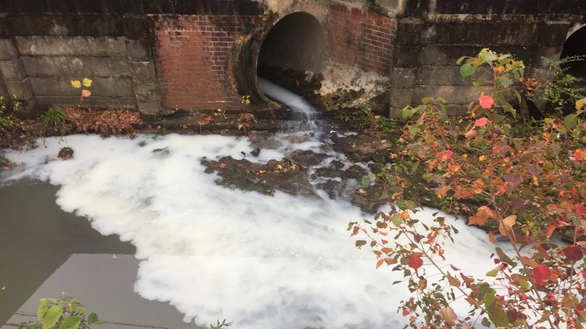 Here’s proof: Someone is dumping something into Weracoba Creek