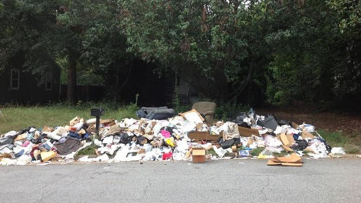 Before: This is what the property at 3531 Norris Circle looked like Tuesday.