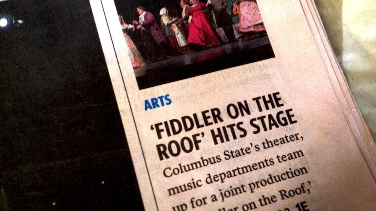 “Fiddler on the Roof hits stage” is just blatant sensationalism.