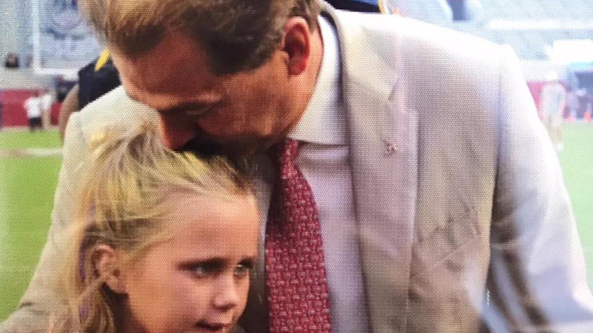 Aubreigh Nicholas was able to meet with Crimson Tide head coach Nick Saban before Saturday’s game against Ole Miss.
