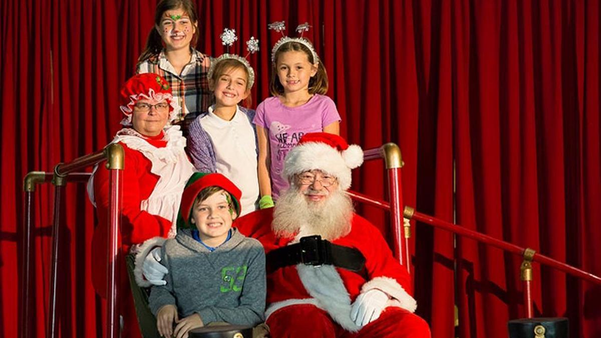 James “Sonny” Fitzpatrick and his wife, Shirley, portray Santa and Mrs. Claus during Columbus State University’s 2017 Winterfest.