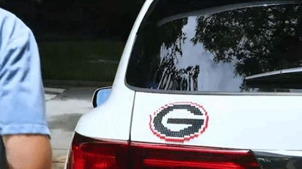The stickers can be used like decals and placed on cars or other surfaces.