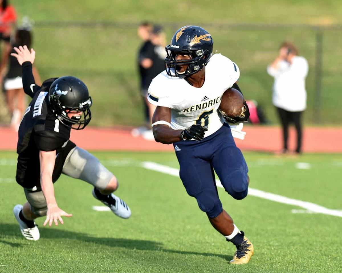 Spotted August 16, 2019, at the Shaw vs. Kendrick football game