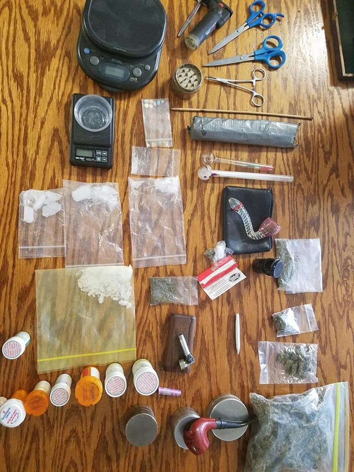 Some of the evidence recovered from the suspect’s home.