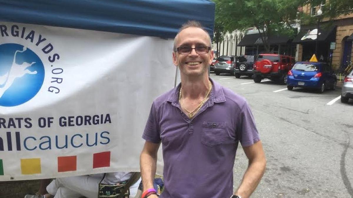 Scott Hobbs at LGBT Pride Festival on Saturday in Columbus
