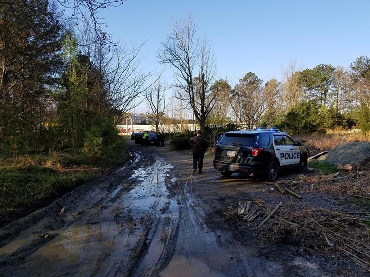 The scene where the chase ended.
