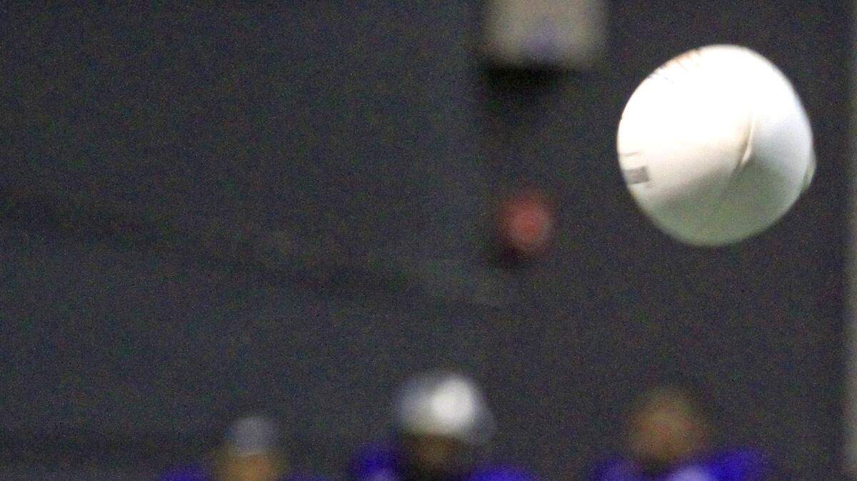 Columbus Lions QB Casey Kacz throws a pass during a game last season.