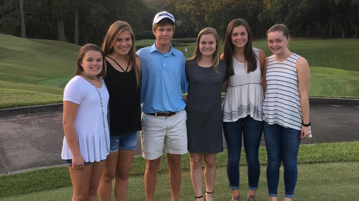 Ashley Coppedge, Ally Coppedge, Jonathan Parker, Cadie Parker, Reese Powell and Raley Powell will honor George and Barbara Pruitt as part of Arnie’s March Atlanta.