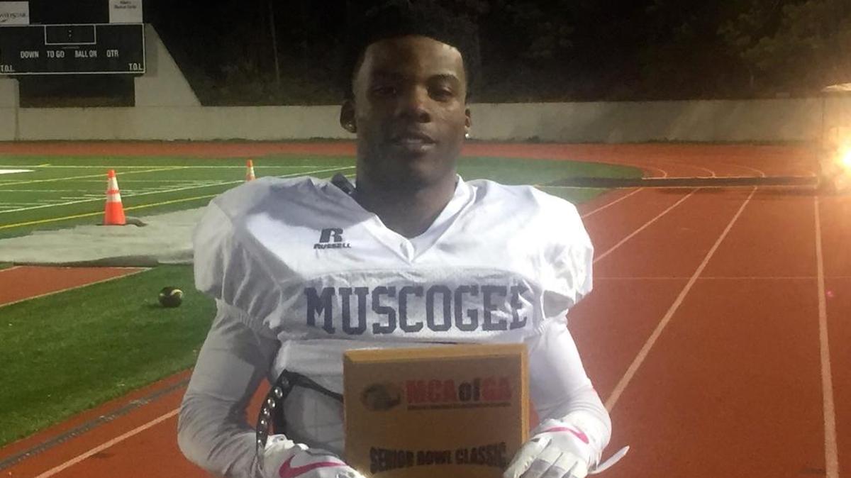 Carver’s Jacobi Cunningham had a 3-yard rushing touchdown and several huge catches for Muscogee County to be named the Georgia Senior Classic Offensive MVP