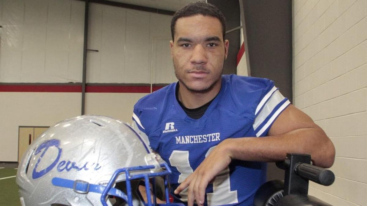 Manchester senior linebacker Jontavious Ferguson is the 2017 All-Bi-City 1A-3A Defensive Player of the Year