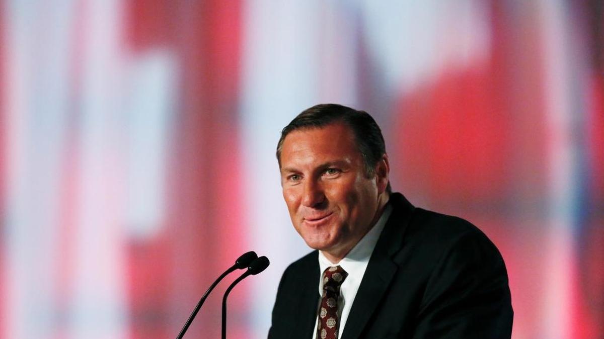 Mississippi State coach Dan Mullen speaks to the media at the Southeastern Conference NCAA college football media days, Tuesday, July 12, 2016, in Hoover, Ala.