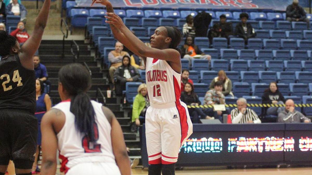 FILE -- Columbus State University’s Alexis Carter totaled 24 points and 16 rebounds Saturday.